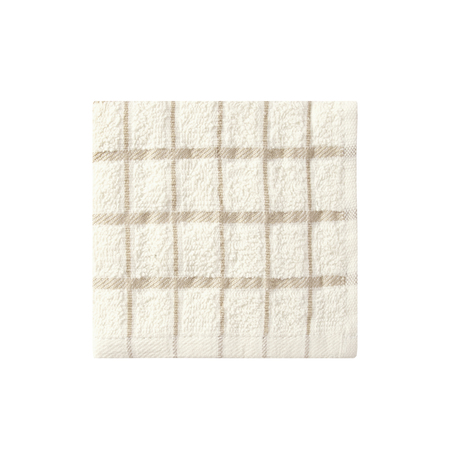 RITZ Café Solid Dish Cloth Natural Ground/Putty Check 9861200
